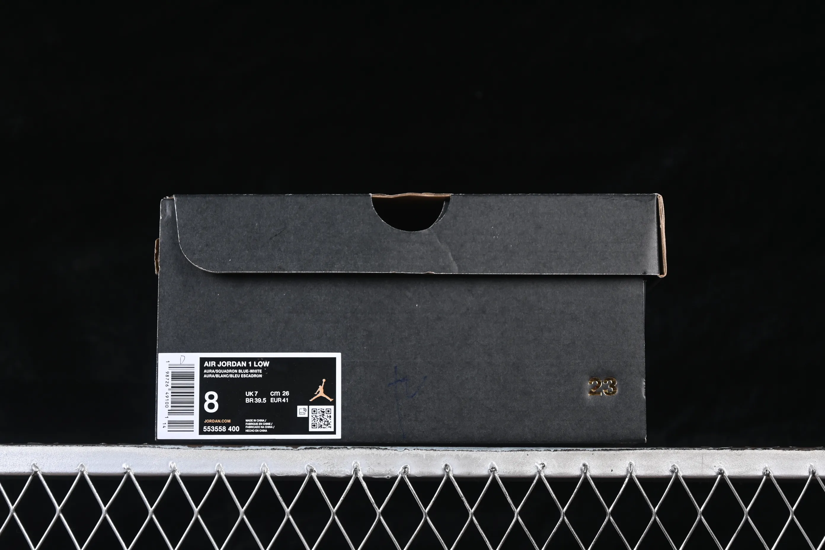 All categories Air Jordan Jordan series basketball shoes Air Jordan 1 Low Air Jordan 1 Low AJ1 Joe 1 white gray blue hook low-top retro cultural basketball shoes 553558-400